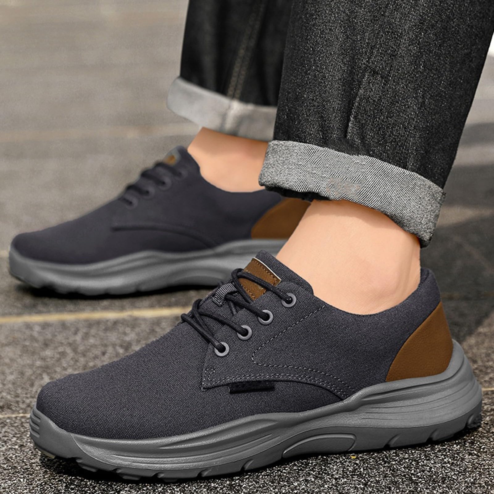 Zapatillas de caminar ligeras zapatillas deportivas ortopédicas para hombre