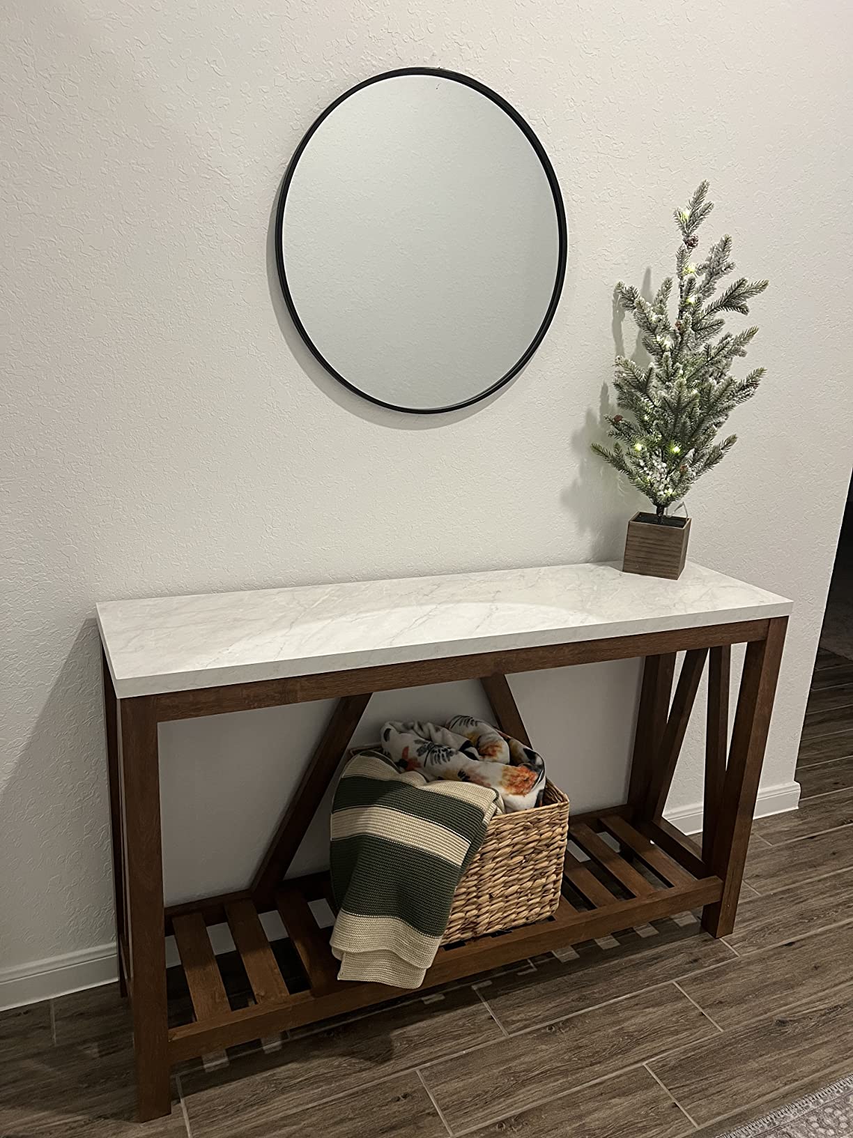 27/mo Finance Walker Edison Modern Farmhouse Accent Entryway Table Entry Table Living Room