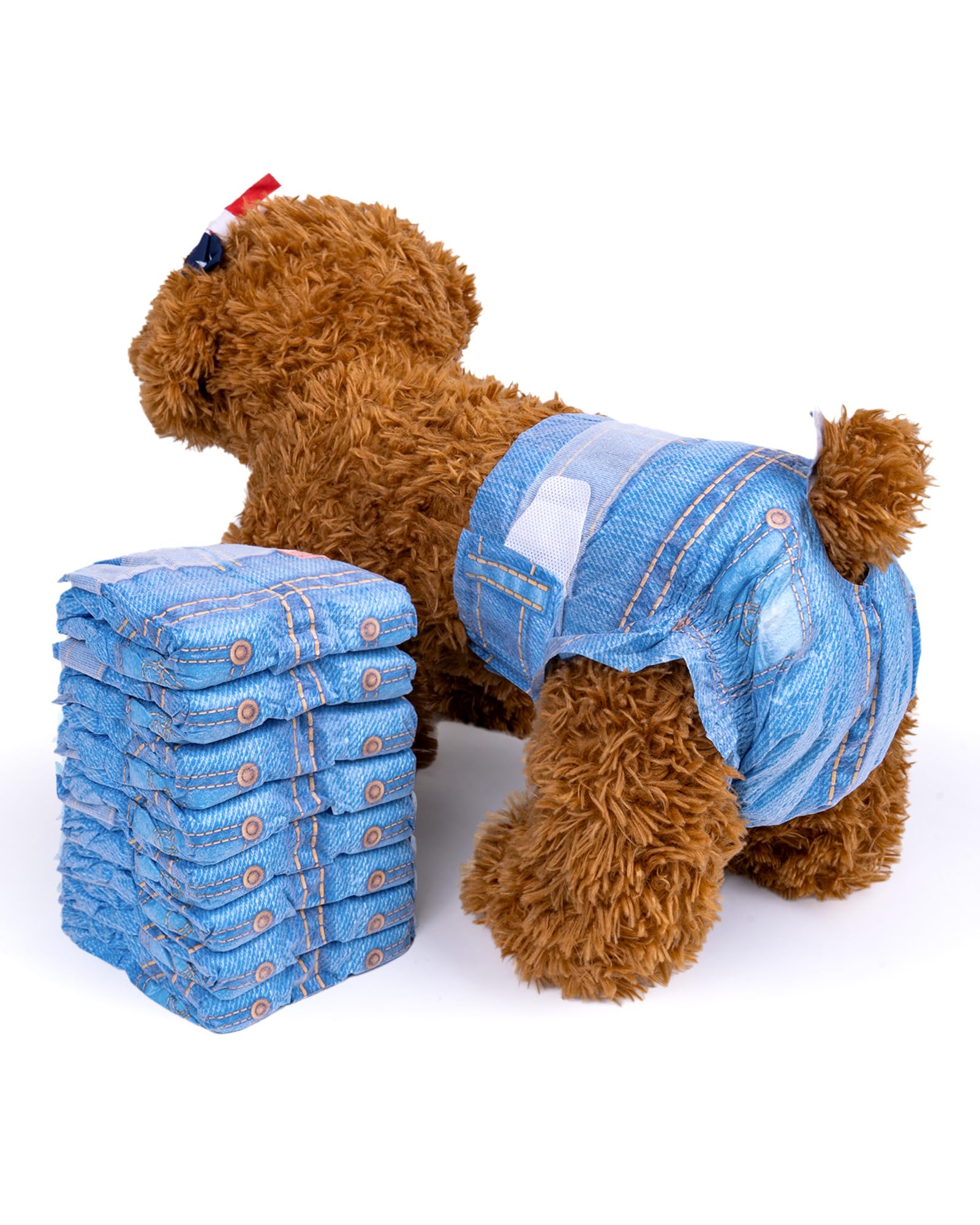 Pet Soft Dog Nappies Female,48pcsDog Heat Pnats for Dogs in Season,Cat Nappies,Female Dog Diapers