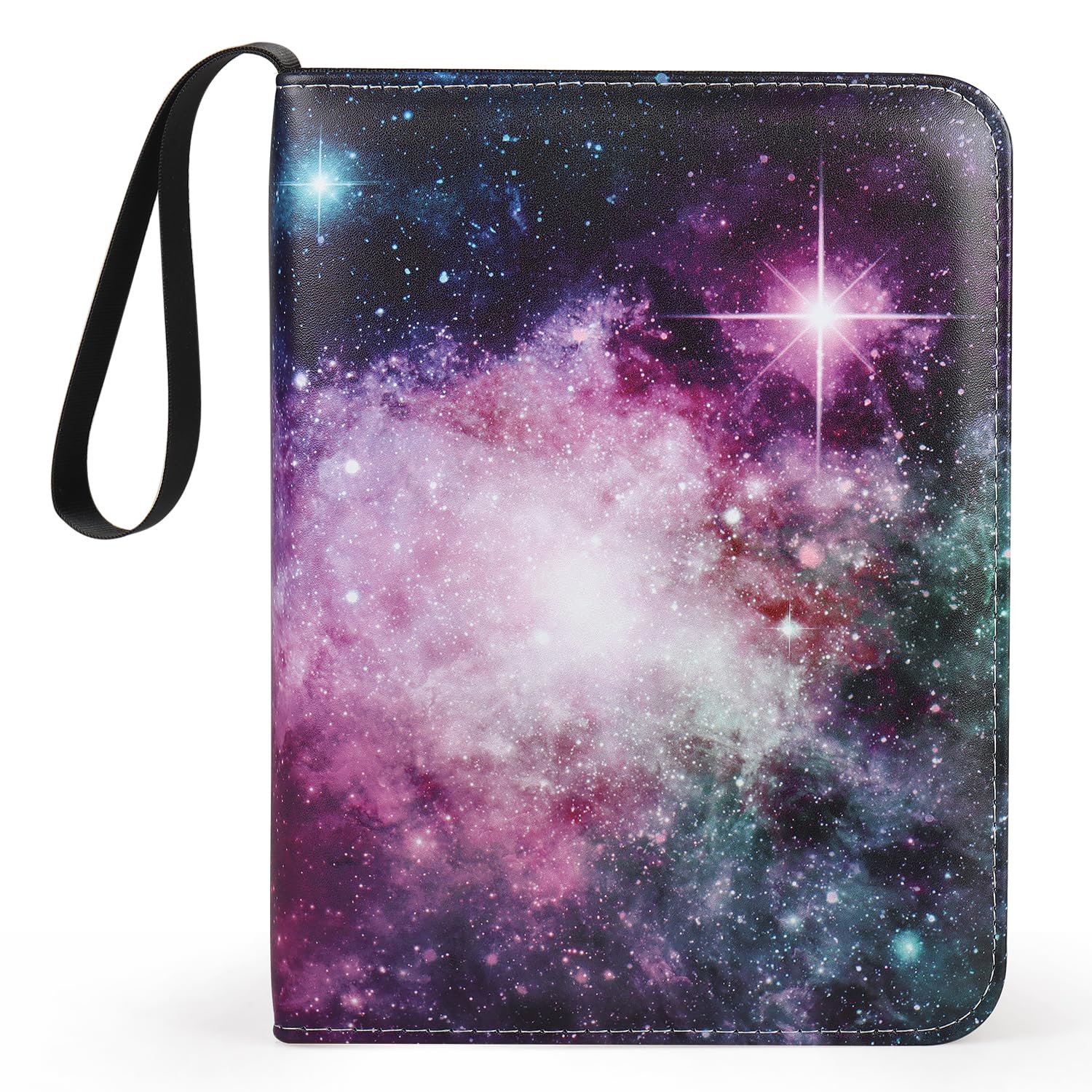 Amazon.com: 4 Pocket Trading Card Binders for 400 Cards, Purple Nebula  Pattern : Toys & Games