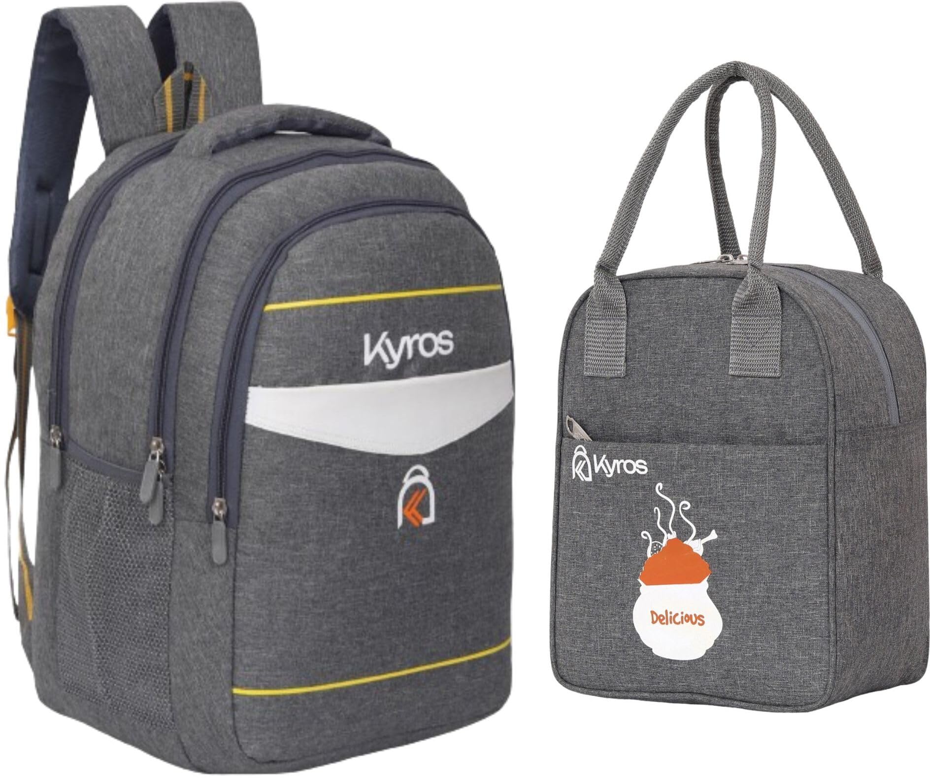See full amazon price history chart for Kyros Khadi Textured School & College Bag Unisex Casual Lunch Bags Tiffin bags Handbag 45 L Laptop Backpack (Grey) k_yR-801-BL-GREY Kyros Khadi Textured School & College Bag Unisex Casual Lunch Bags Tiffin bags Handbag 45 L Laptop Backpack (Grey) k_yR-801-BL-GREY (B0CXTCVDCX) Amazon Price History, Amazon Price Tracker