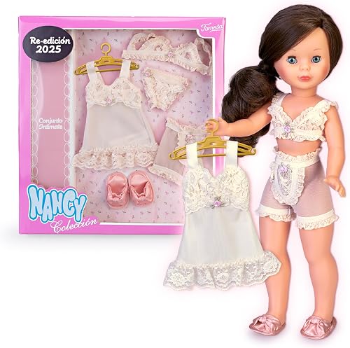 Nancy Intimate Collection Komplet bielizny do kolekcjonowania lalek, ponowne wydanie 1977 komplet bielizny, w tym 5 sztuk ubrań, słynny (NAL15000)