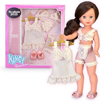 NANCY Intimate Collection Doll Collection 1977 Lingerie Set Including 5 Pieces Famosa NAL15000
