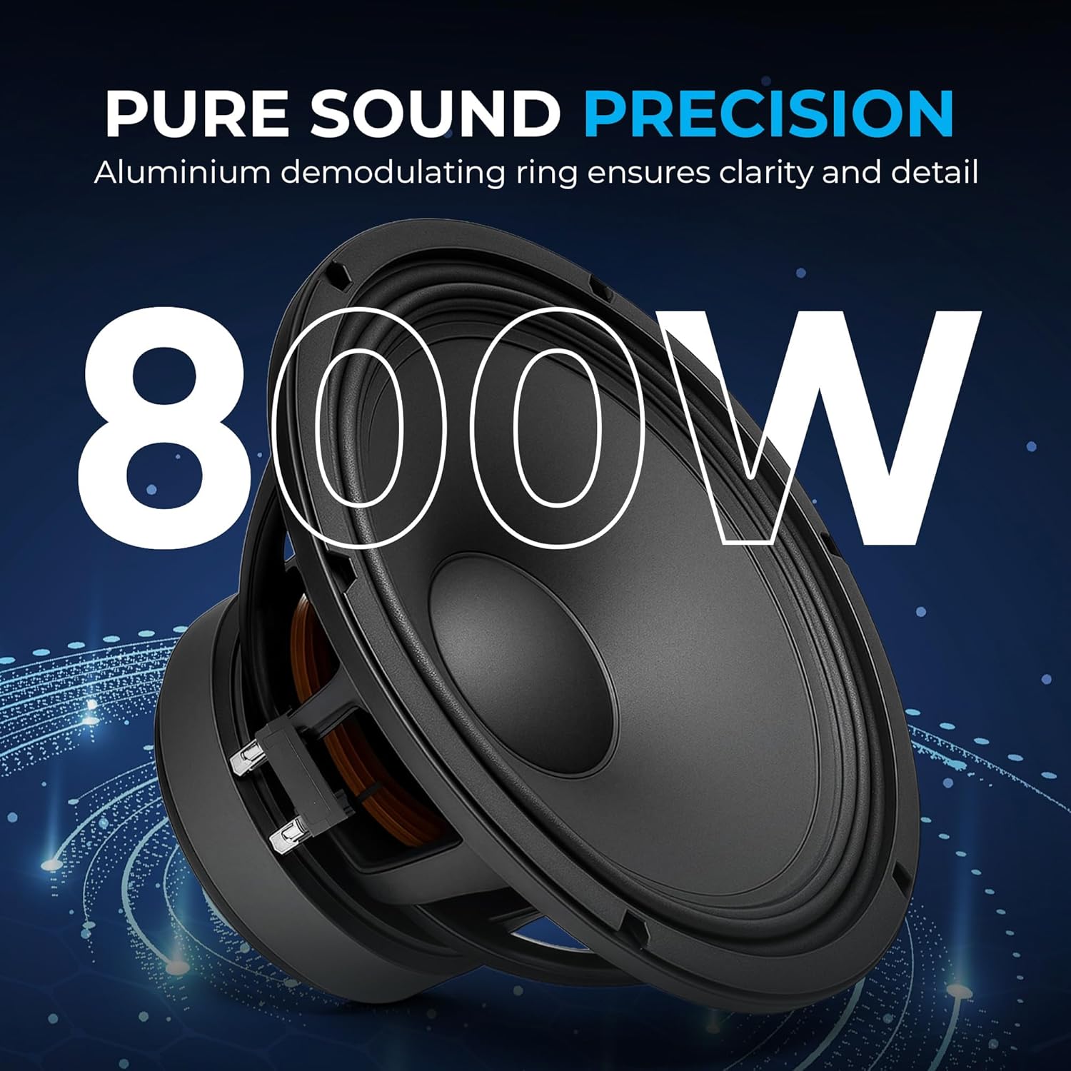 B&C Speakers 12MH36 12 inch Woofer Cone TWP Waterproof Both Sides Pro Audio Sound System Midbass LF Drivers 3-inch Copper Voice Coil 400 Wrms 800 Watts Peak 8 Ohm