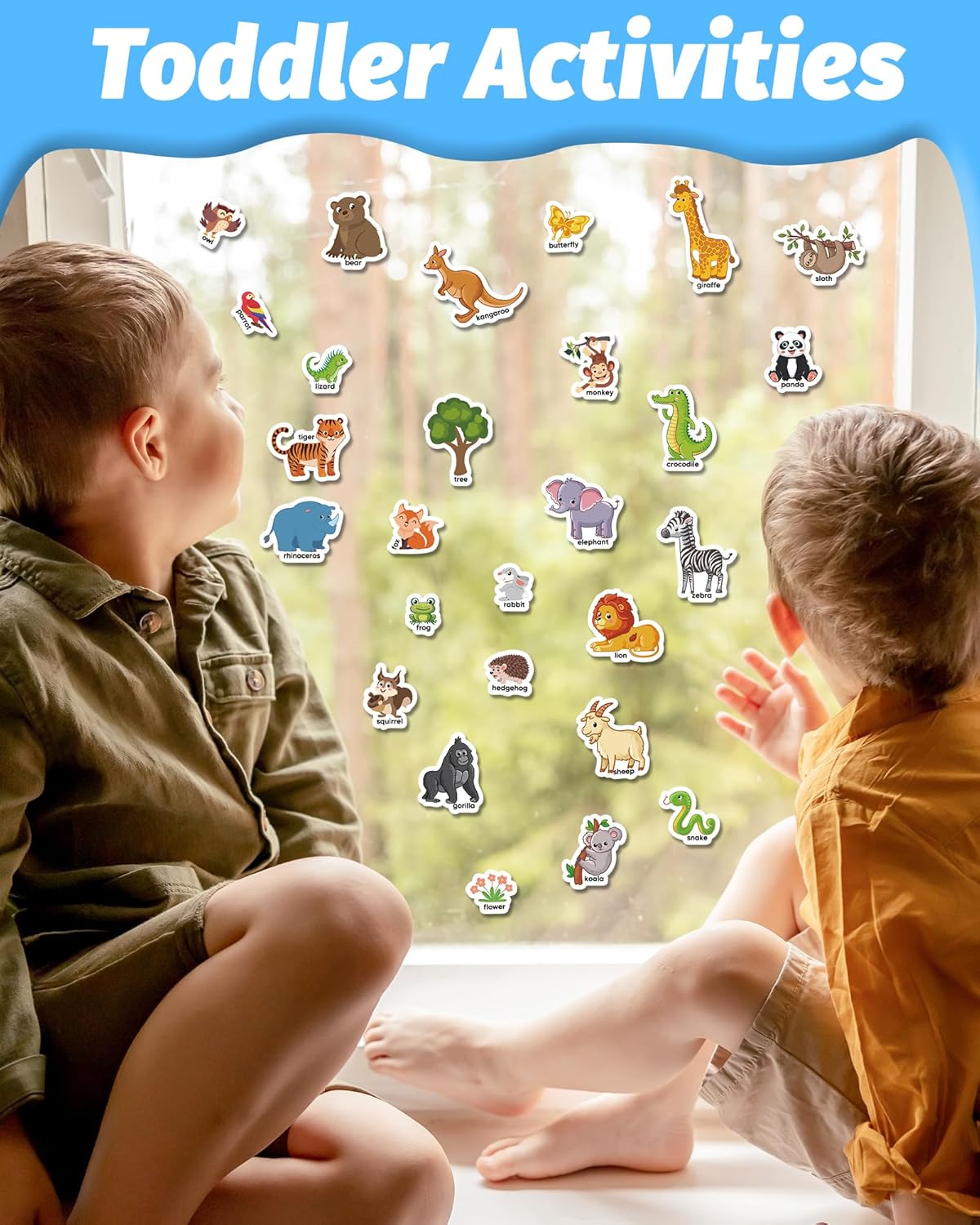 Reusable Sticker Book for Toddlers, Stickers for Kids, Toddler Craft Activities, Toddler Travel Toys Ages 3 and Up Boy Girl Easter Basket Stuffers Birthday Gifts