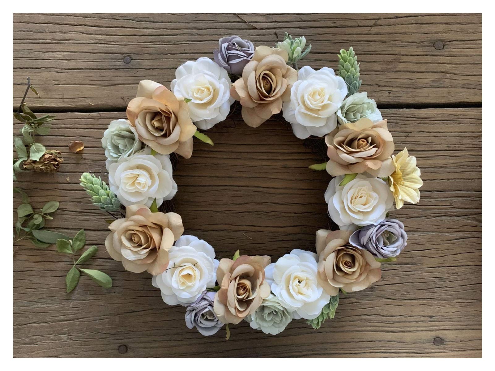 Guirlande de fleurs de rose artificielle pour décor de fête durable