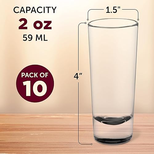 Miniatura 5 de DISCOUNT PROMOS Cordial Shooter - Juego de 10 vasos de chupito, 2 onzas, paquete a granel, ideal para cumpleaños, fiestas, eventos en interiores y
