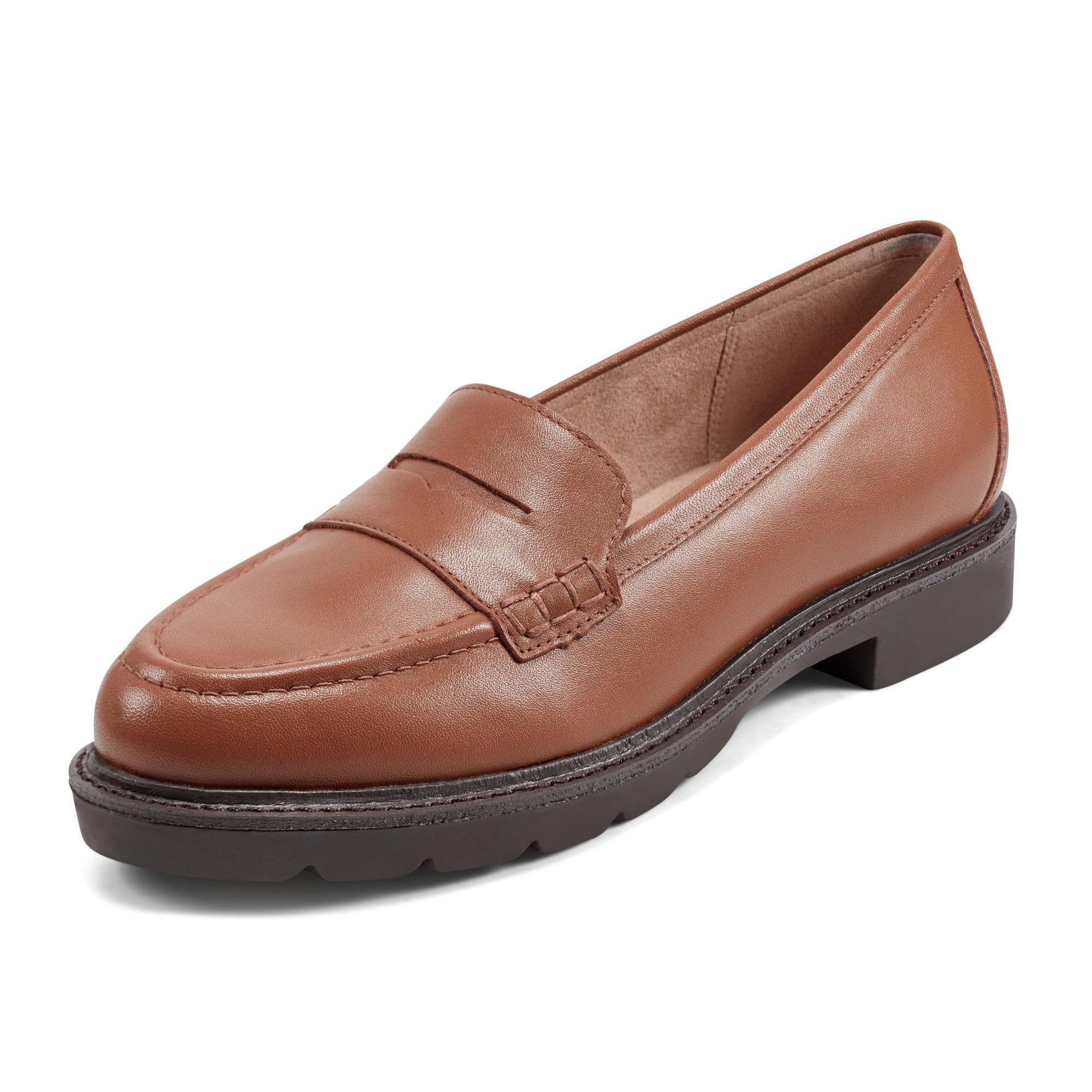 rockport Women's Kacey Penny Loafer Flat, Dark Natural Leather, 8.5-picture-18