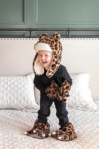 Miniatura 2 de Lazy One Juego de manoplas y pantuflas de pata, bonitos accesorios de animales para niños y adultos