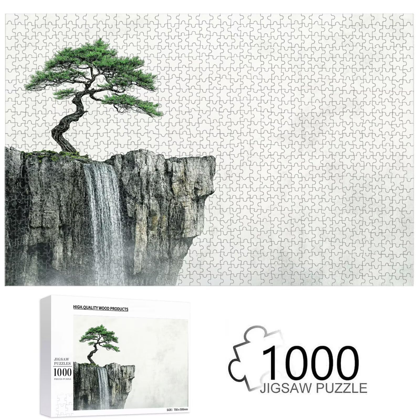 Puzzle 1500 sztuk - drzewo i jesień - trwałe drewniane puzzle 1T #1193
