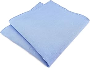 TigerTie - High Quality Pocket Square 100% Cotton Plain 26 x 26cm