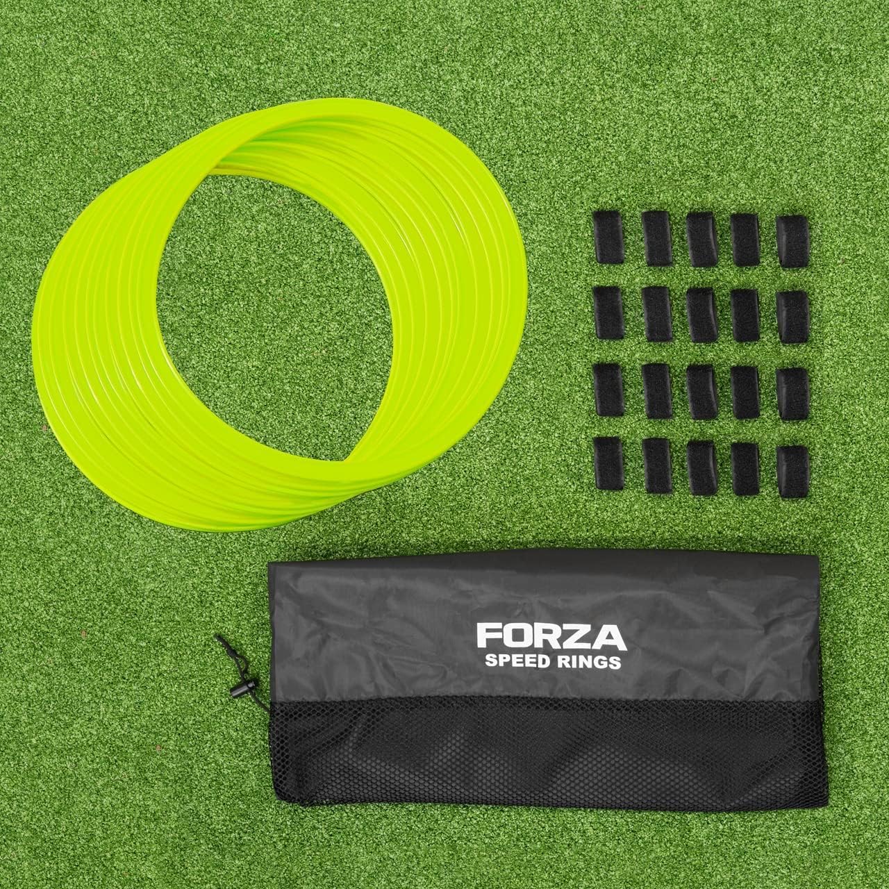 FORZA Anneaux d&rsquo;entraînement d&rsquo;agilité (Pack de 12) | Équipement sportif polyvalent | Vitesse, agilité et jeu de jambes | Football, rugby, tennis et plus encore