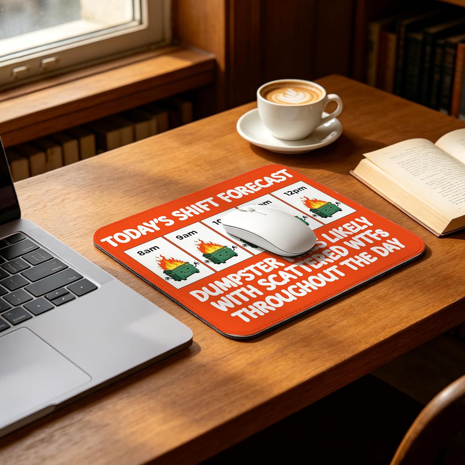 Today's Shift Forecast Mouse Pad - 10x8 Inches image 2