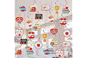 36pcs Teacher Lounge Decor - Foil Decorations For Classroom, Office, Party Supplies