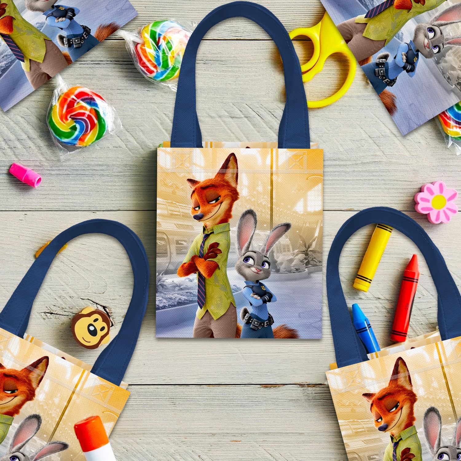 Zootopia Party Favor Bags for Kids Birthday 24 Pack Bundle image 4