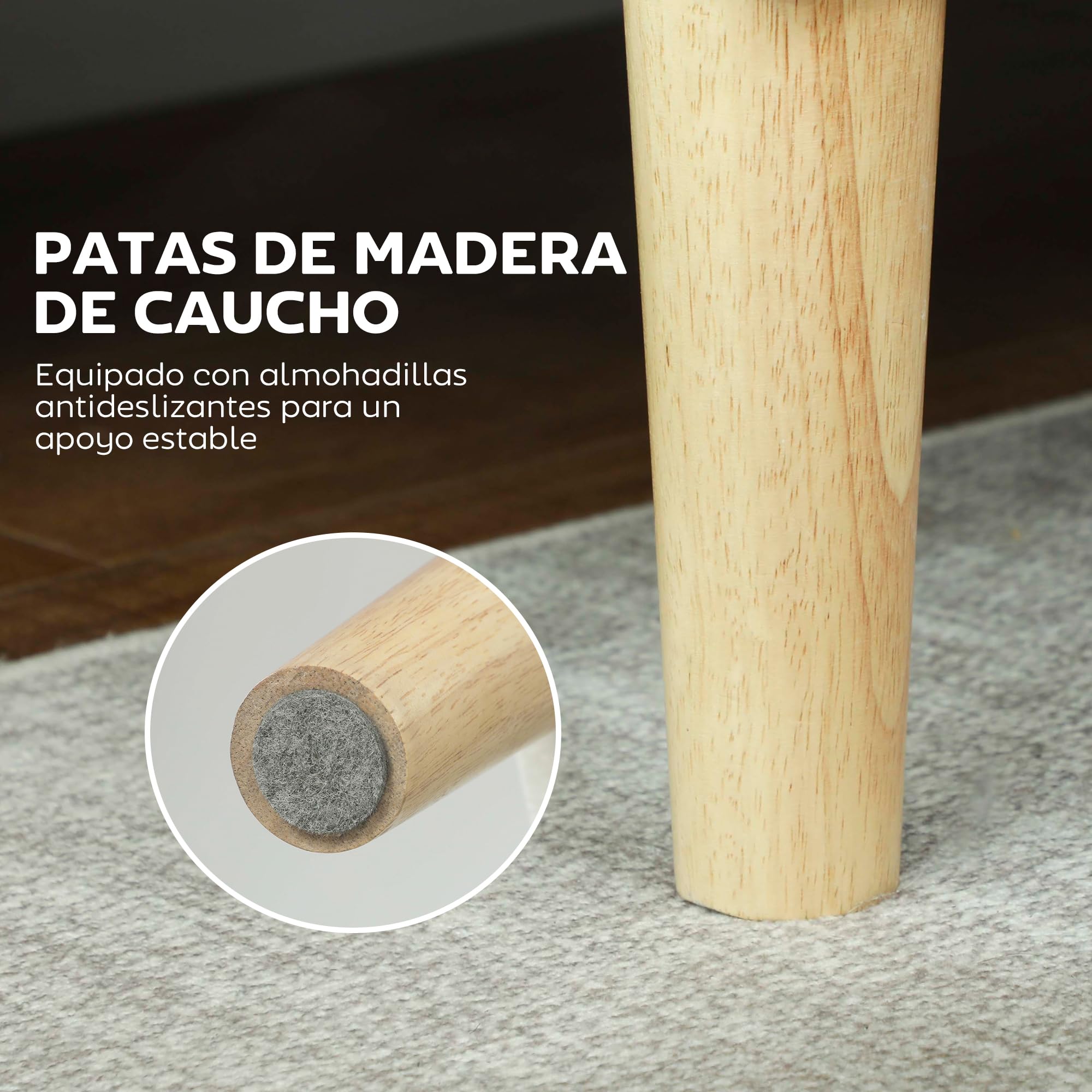 HOMCOM Sofá de 2 Plazas Tapizado en Terciopelo Sofá de Salón de 130 cm con Asiento Capitoné 2 Almohadas y Patas de Madera para Espacios Pequeños Dormitorio Sala de Estar Oficina Crema
