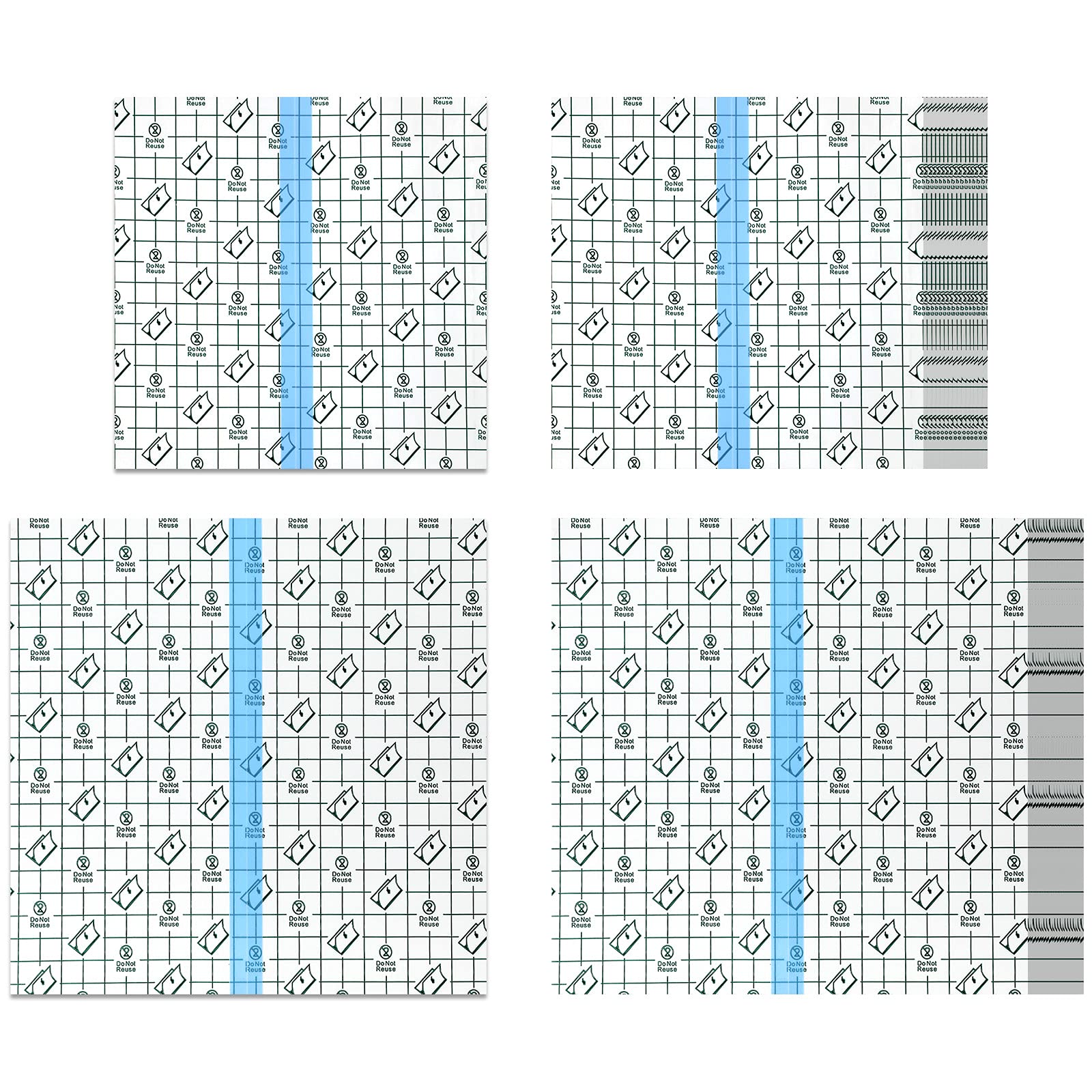 Nuanchu 50 Pcs Tattoo Aftercare Bandage Transparent Film Dressing Second Skin Tattoo Cover Transparent Bandages Waterproof Patch Stretch for Tattoos