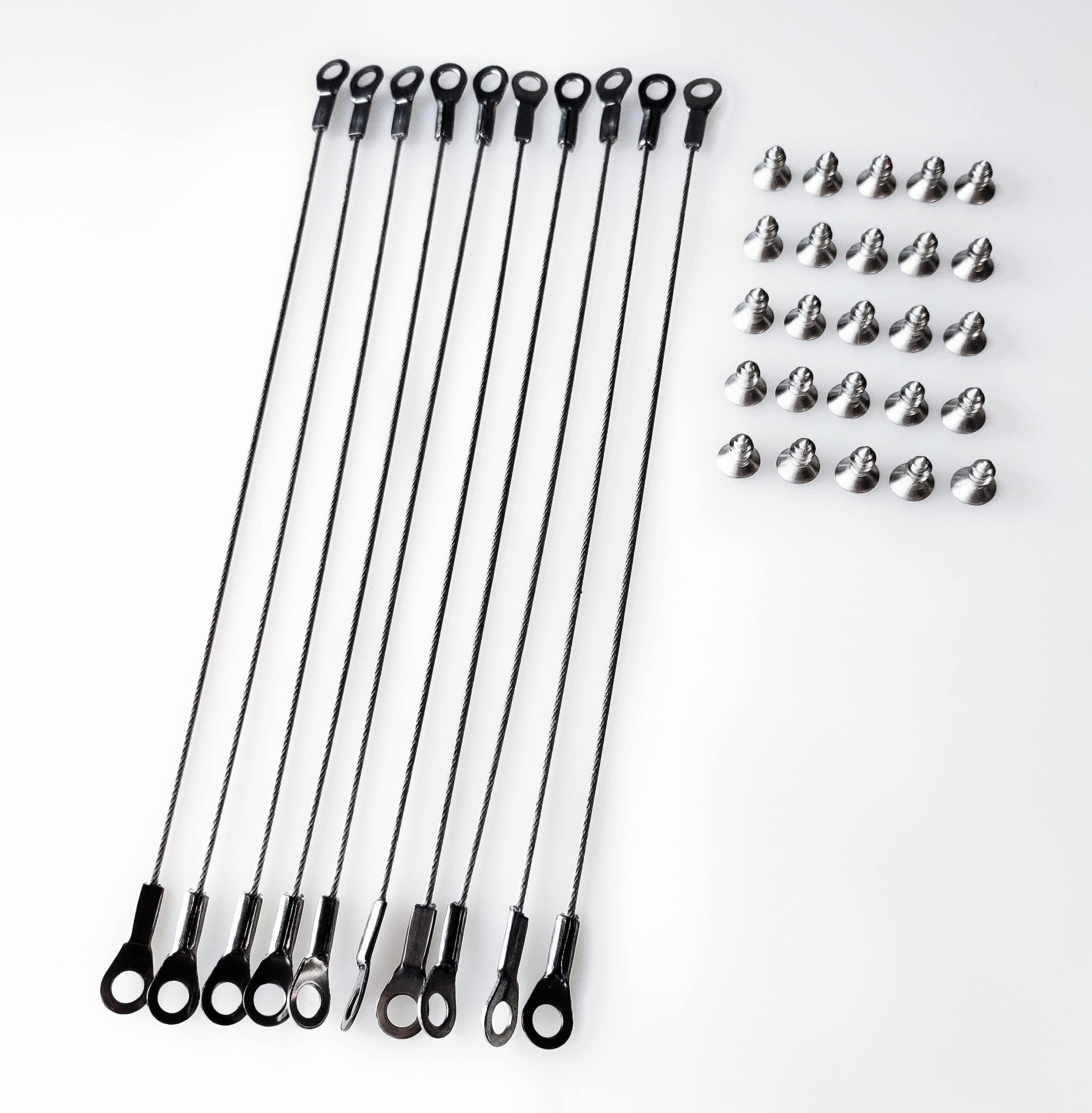 10 Pcs 8 inch Stainless Steel Door Restraint Kit, Cupboard