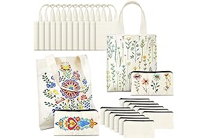 Amylove Mini Canvas Tote Bags for Painting