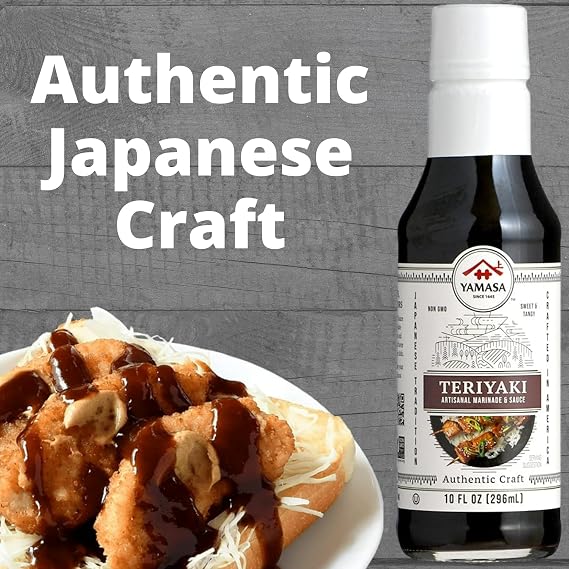 Yamasa Artisanal Teriyaki Sauce & Marinade, 10 Fl Oz