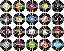 20PCS CD Album Cover Posters, 90S Wall Collage Kit Retro Room Decor Records Wall Decor Aesthetic Rock and Roll Music Party Decorations Vintage Music Wall Decor for Wall Art Rock Party Supplies