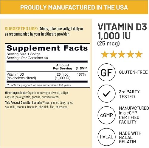 Miniatura 65 de Cápsulas de gel de vitamina D3 2000iu, de NatureWise, 1, 1