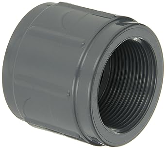 تركيب الأنابيب البلاستيكية ، الاقتران ، الجدول 80 ، رمادي ، 1/2 "أنثى معاهدة عدم الانتشار