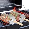 Rolling Grill Basket Hexagon, Removable Wooden Handle, 304 Stainless Steel, Nesting Grilling Net, BBQ Accessories Tools for Vegetables Shrimp, Outdoor Cooking Camping, Birthday Gifts for Men Dad
