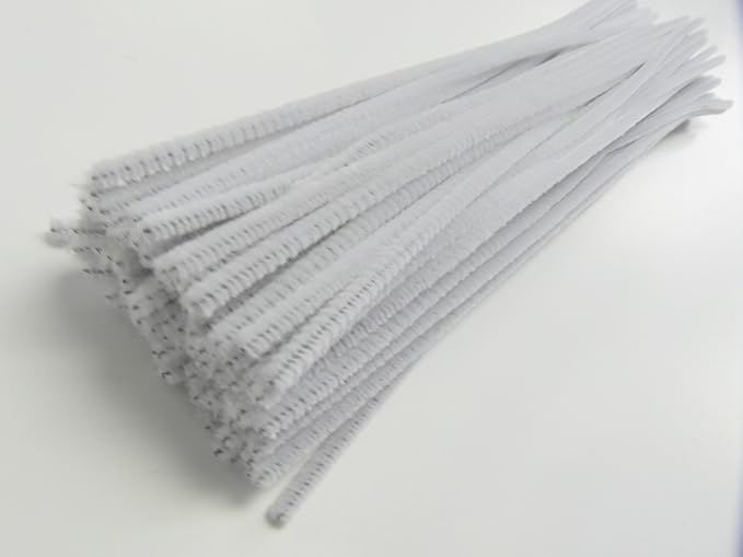 30cm (12") White Pipe Cleaners x100 Amazon.co.uk
