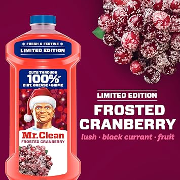 Mr. Clean All Purpose Cleaner, Cleaning Liquid, Frosted Cranberry, 41oz