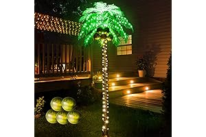 Lighted Blow Up Palm Trees 6ft Outdoor