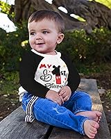 Vista 5 de Luke & Lulu First Birthday Outfits for Baby Boys Shirts - Mouse Theme, One, 1st Birthday