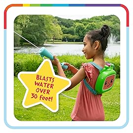 Cocomelon Water Backpack Water Toy, Outdoor Water Blaster for Kids