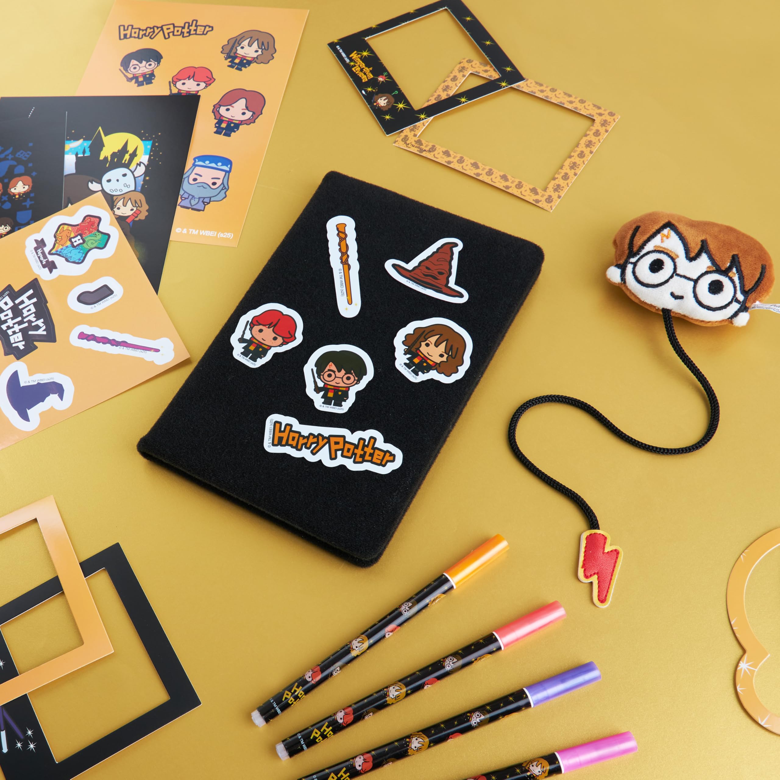 Get Trend Harry Potter Kit Scrapbooking Enfant Set DIY Journal Créatif Carnet Scrapbooking Autocollants Stylos Marque Pages Fournitures d'Art (Multi Harry Potter)