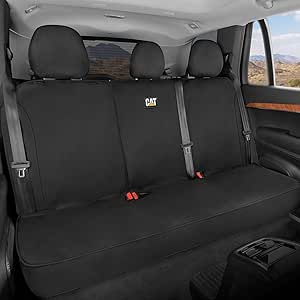 CAT FlexFit Black Gray Seat Covers For Cars, Trucks, & SUV - (2) Front Car Se... - Foto 9