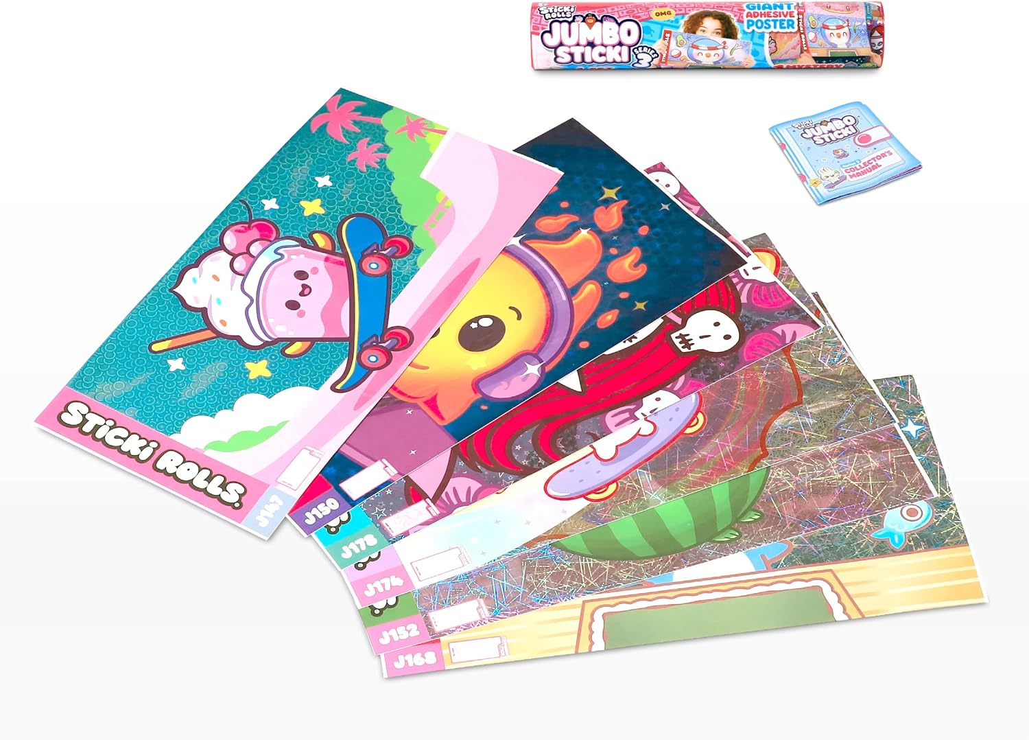 STICKI ROLLS Jumbo Stickies Wall Stickers Decor Capsule