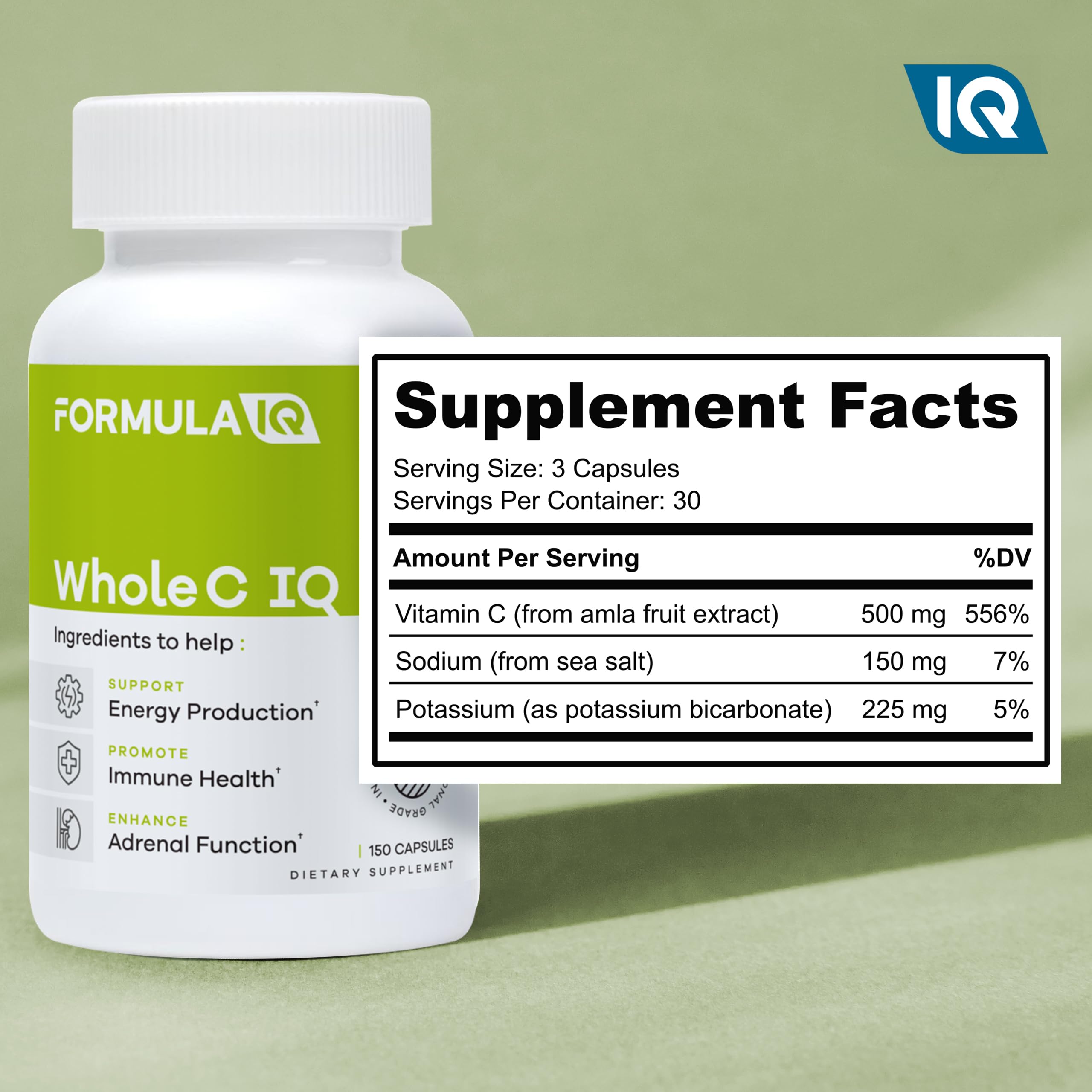 FIQ Formula IQ Whole C IQ Natural Vitamin C Supplements, 90 Capsules — Amazon image 4