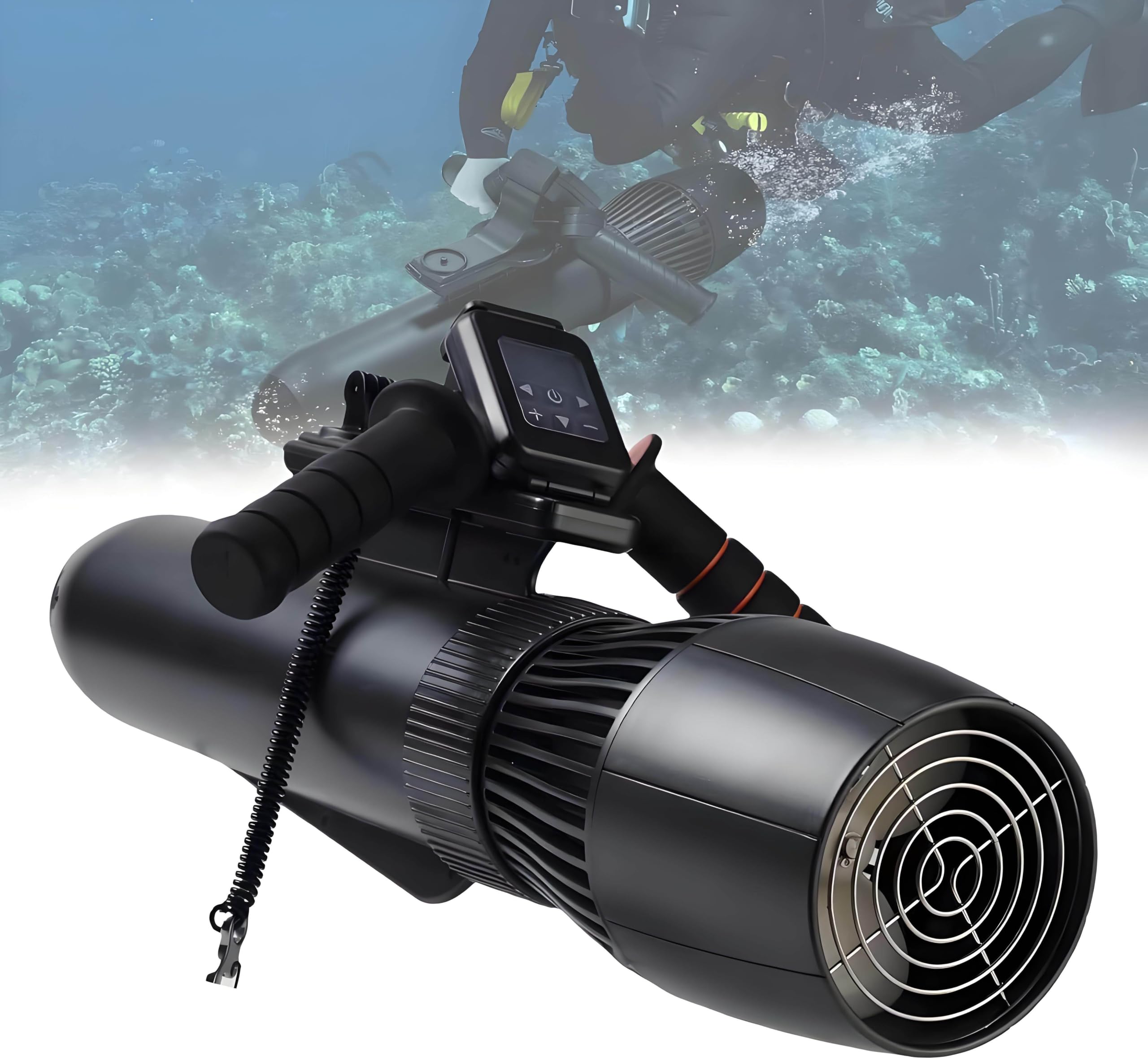 Portable Underwater Thruster, Snorkeling Sea Scooter, Diving Swimming Boosters, Multiple Uses, Ultra-Long Battery Life, 500W Brushless Motor, For Sea Pool, Diving Snorkeling Sea Scooter 16000mah