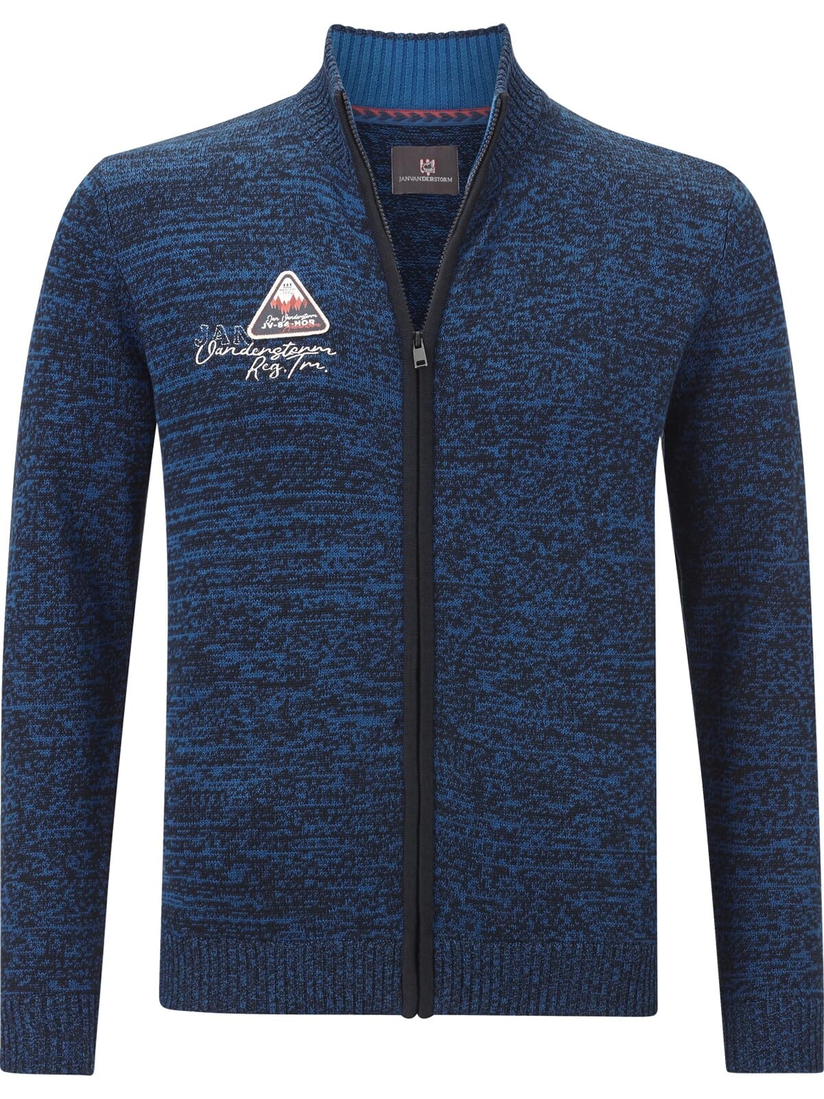 Gilet En Maille Homme Jan Vanderstorm Bjornvik - 100% Coton, Demi-fermeture éclair - Grandes Tailles (52 à 82)