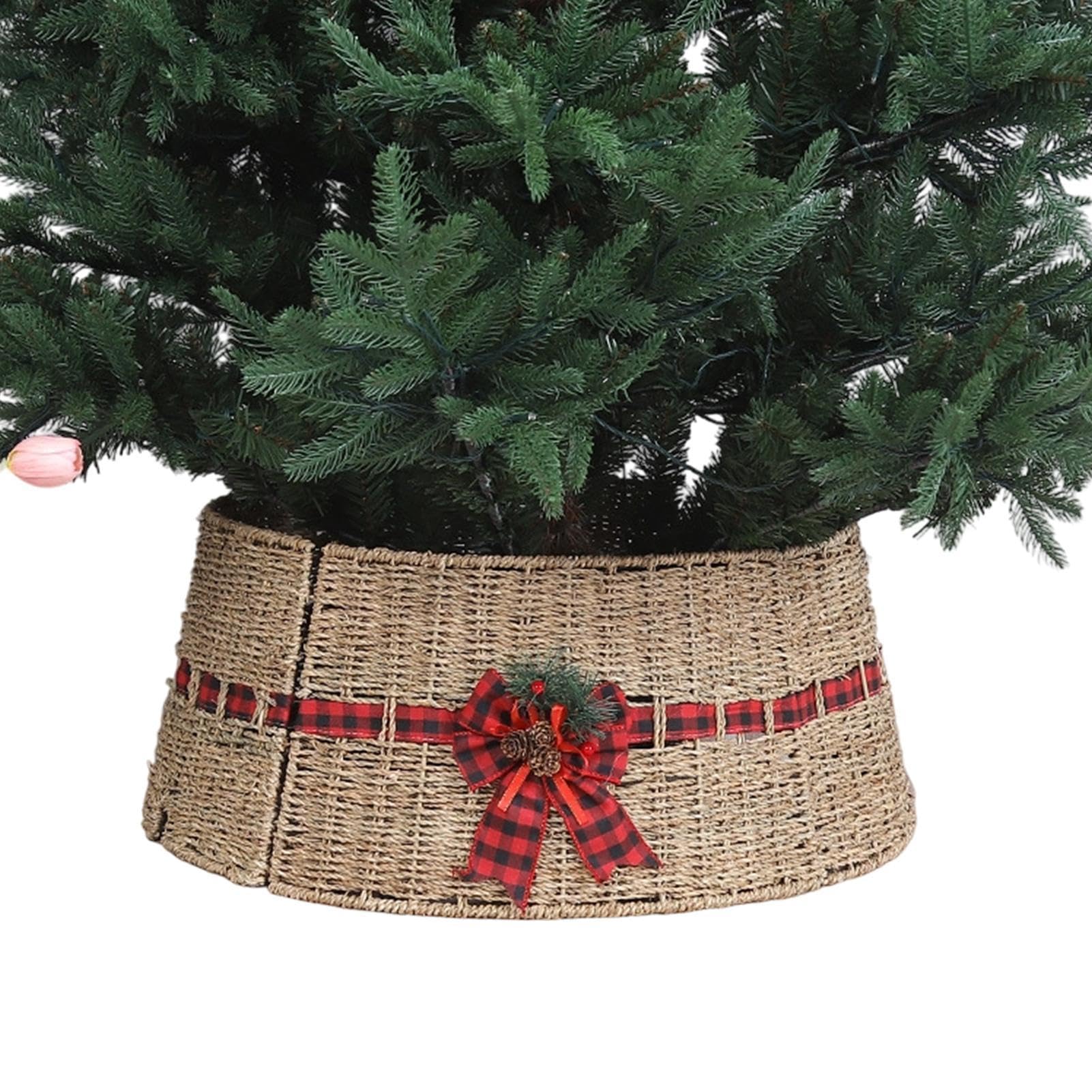 Copribase Albero di Natale 60x26 cm copertura rustica fatta a mano in