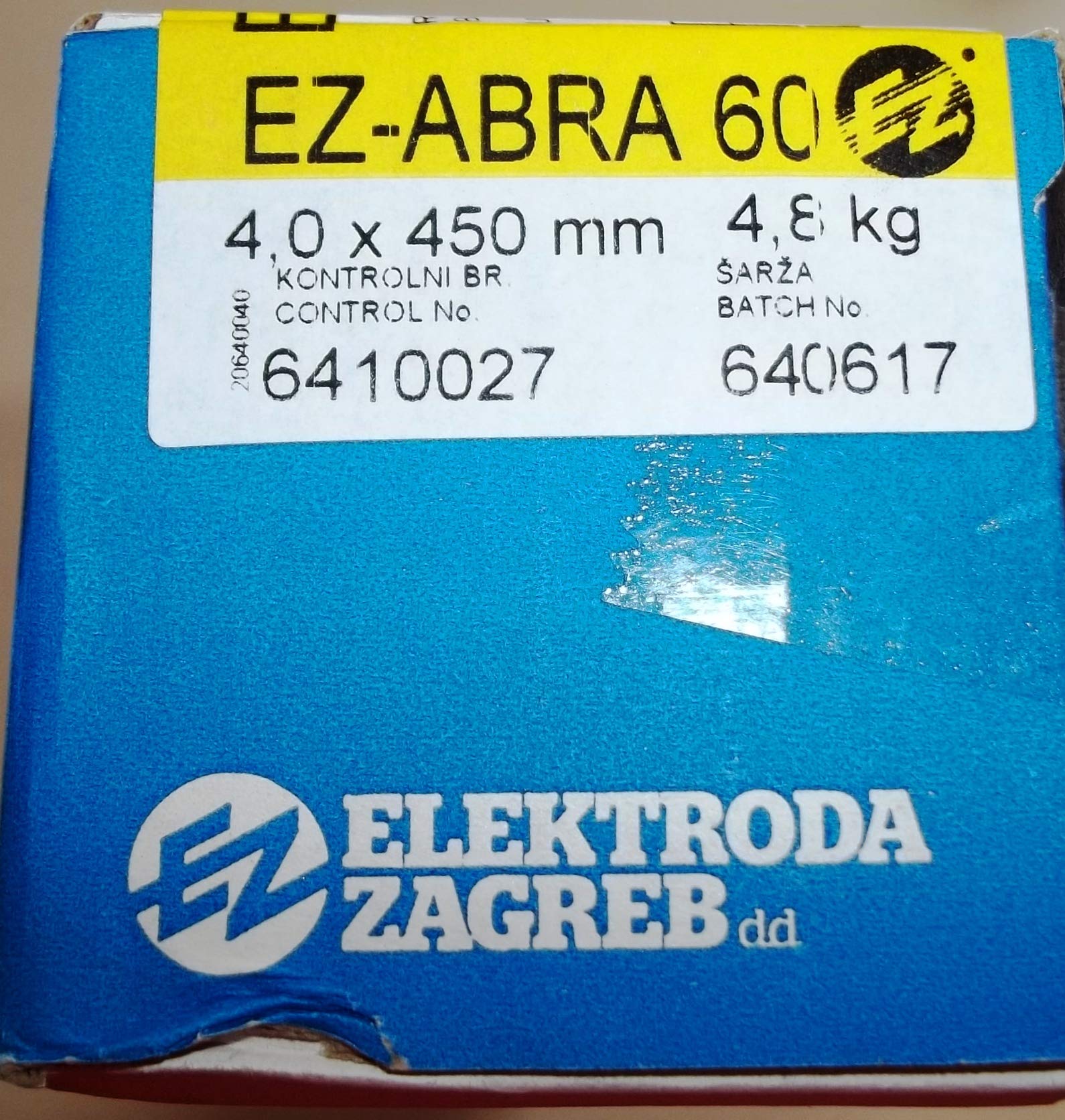 Electrodo de trabajo duro, 4,0 x 450 mm, 44 unidades (4,8 kg)