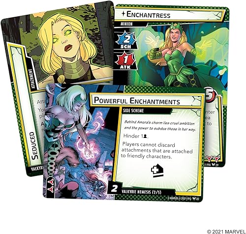 Miniatura 4 de Marvel Champions The Card Game Valkyrie HERO PACK – Juego de estrategia de superhéroes, juego cooperativo para niños y adultos, a partir de 14 años,