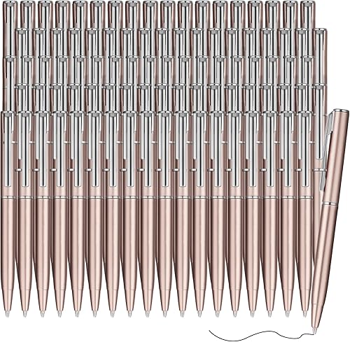 Miniatura 7 de Teling 72 bolígrafos pequeños a granel pequeños de 4 pulgadas, bolígrafos pequeños y pequeños a granel para billetera, bolígrafos pequeños de tinta