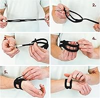 Vista 7 de WristWidgetTM, patentado, banda ajustable de muñeca banda para TFCC, triangular para daños del fibro cartílago de la muñeca, dolor de muñeca ulnar