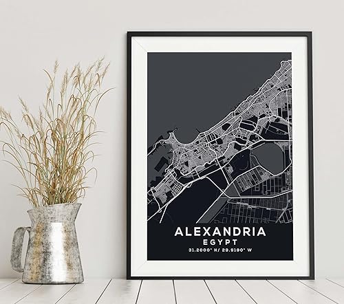 Miniatura 6 de Map of Alexandria, Egypt, Evening (36x48)