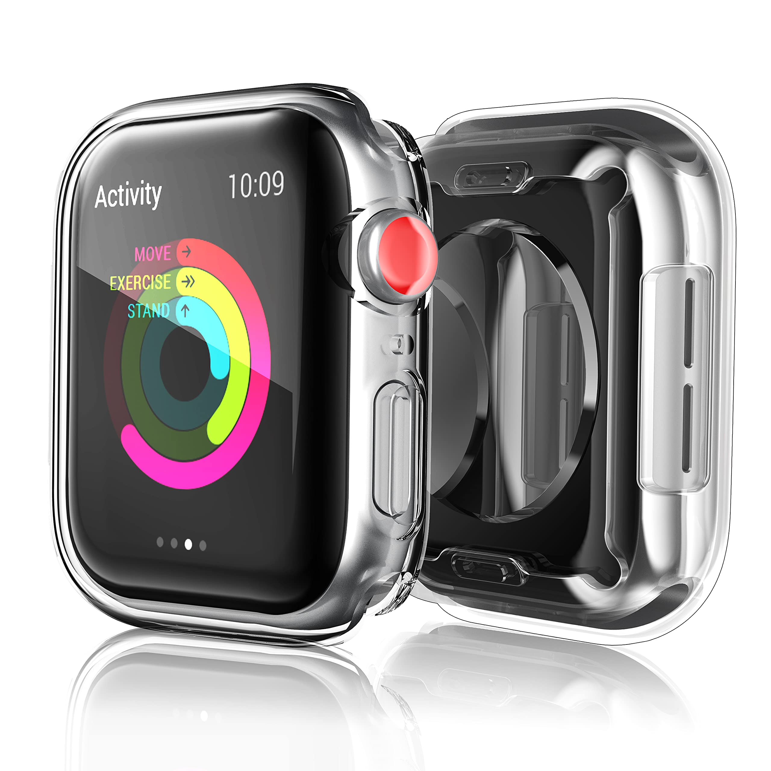 ORANGA Apple Watch Screen Protector Series 3 42mm (2017), iWatch All Around Protective Case Clear TPU Screen Protector Ultra-Thin Cover for Apple Watch Series 3 42mm (2 Pack) (42mm)