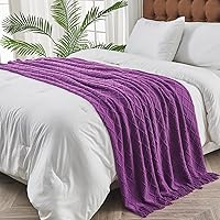 Vista 60 de inhand Knitted Throw Blankets for Couch and Bed, Soft Cozy Knit Blanket with Tassel, Black Lightweight Decorative Blankets and Throws, Farmhouse