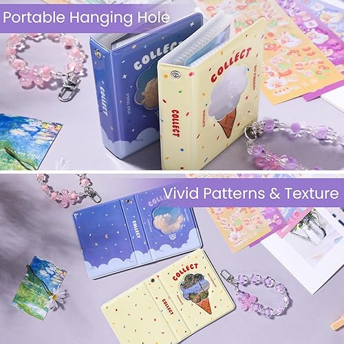 Miniatura 7 de NEWEST 2 juegos de mini álbumes de fotos con flores huecas Kpop para tarjetas fotográficas, carpeta de bricolaje, cubierta lateral para álbum de