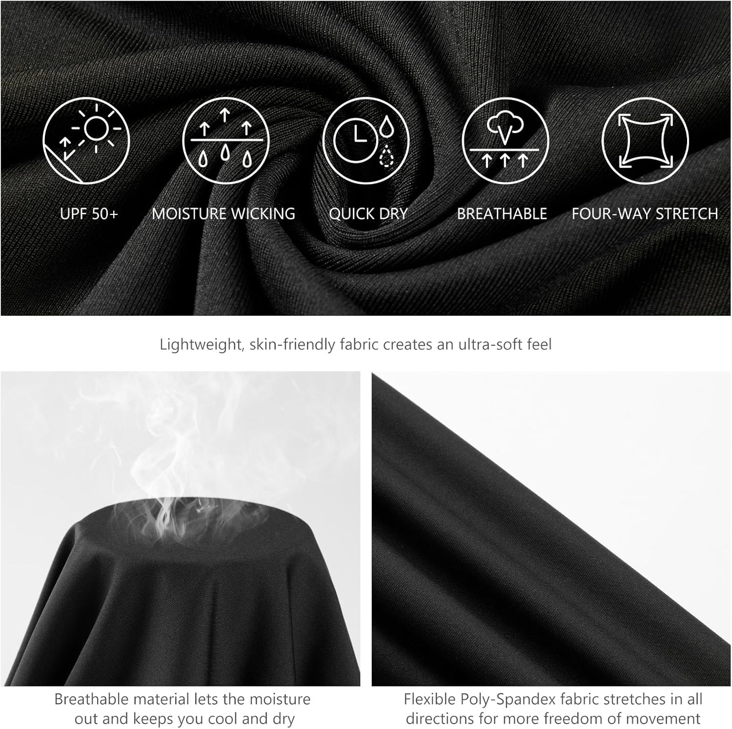 BASSDASH Men’s Fish Graphic UPF 50+ Long Sleeve Fishing Shirts Sun Protection Breathable Moisture Wicking T-Shirt - Image 3