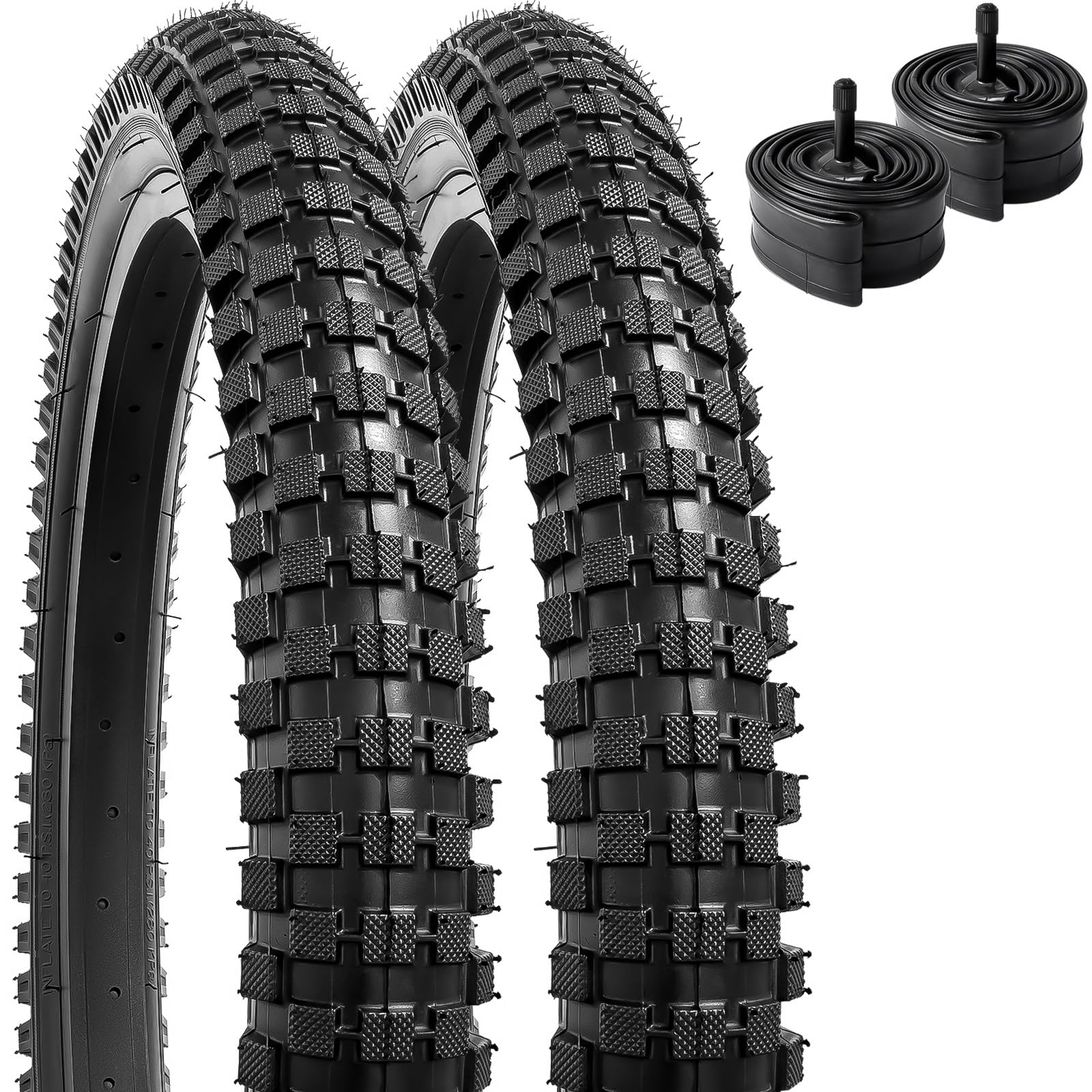 Amazon | YunSCM 2本セット,20 2.4 タイヤ,20x2.4 64-406自転車